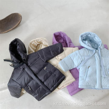 두꺼운 따뜻한 겨울 아동 다운 재킷